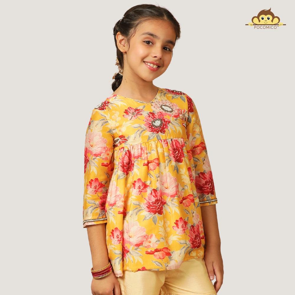 
                  
                    shafron+Sharara+Set+Cotton.100%+BCI+certified+Cotton++Embroidered+Set+paired+festivewear+weddingwear+soft+floral+pajama+cotton+beautiful+comfortable+perfect+pink+POCOMICO

                  
                