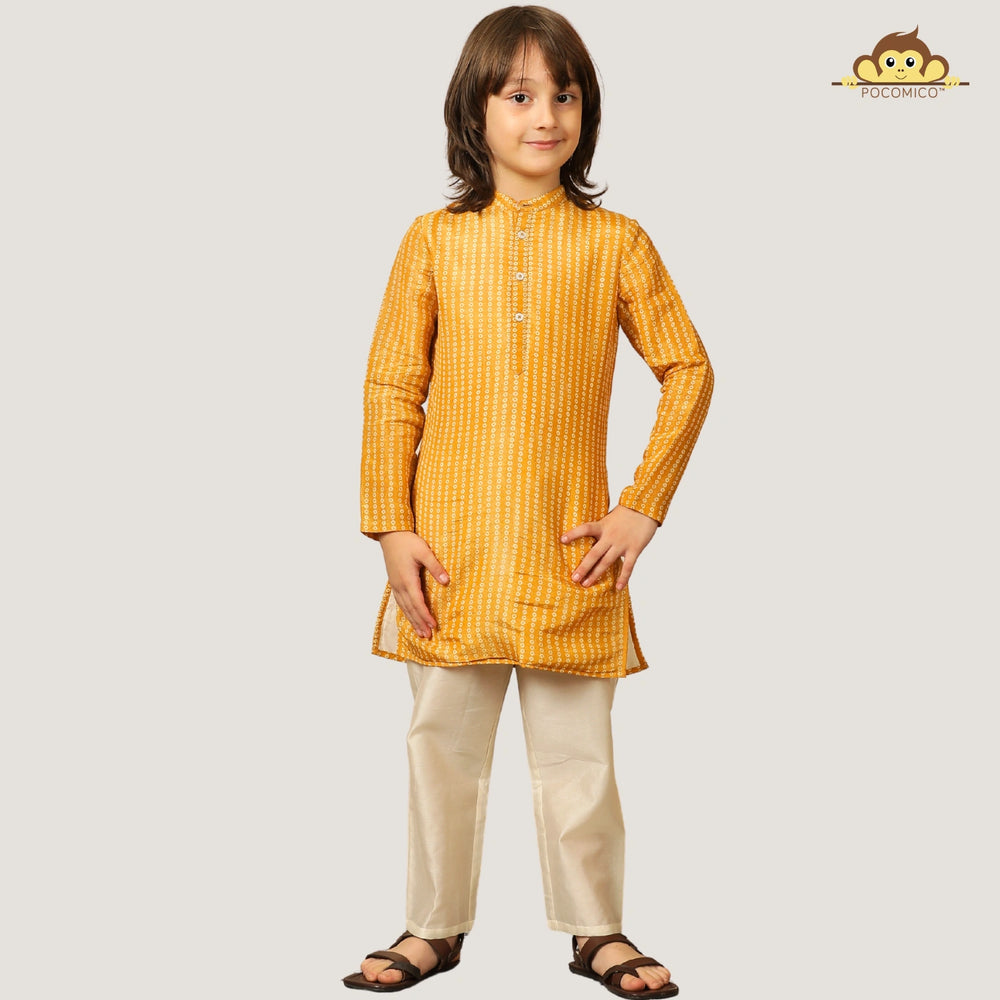 
                  
                    yellow-white-kurta-pajama-set-boys-indian-festive-pocomico+KurtaSet+boys+pants+white+festivewear+weddingwear+soft+floral+pajama+cotton+beautiful+comfortable+perfect+white+ POCOMICo
                  
                