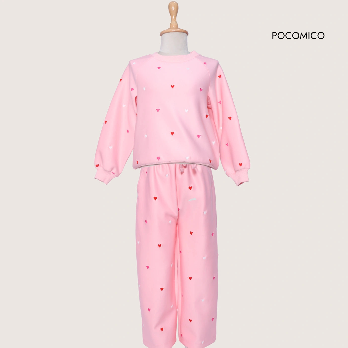 pink+tracksuit+coords+winter+scuba+heart+red+fullsleeves+girls+party+casual+pocomico