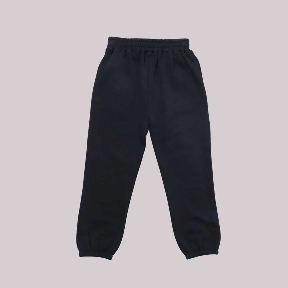 Black-sweatshirt-and-jogger-set-with-silver-POCOMICO-foil-print, made-from-soft-fleece-for-warmth-and-street-style.
