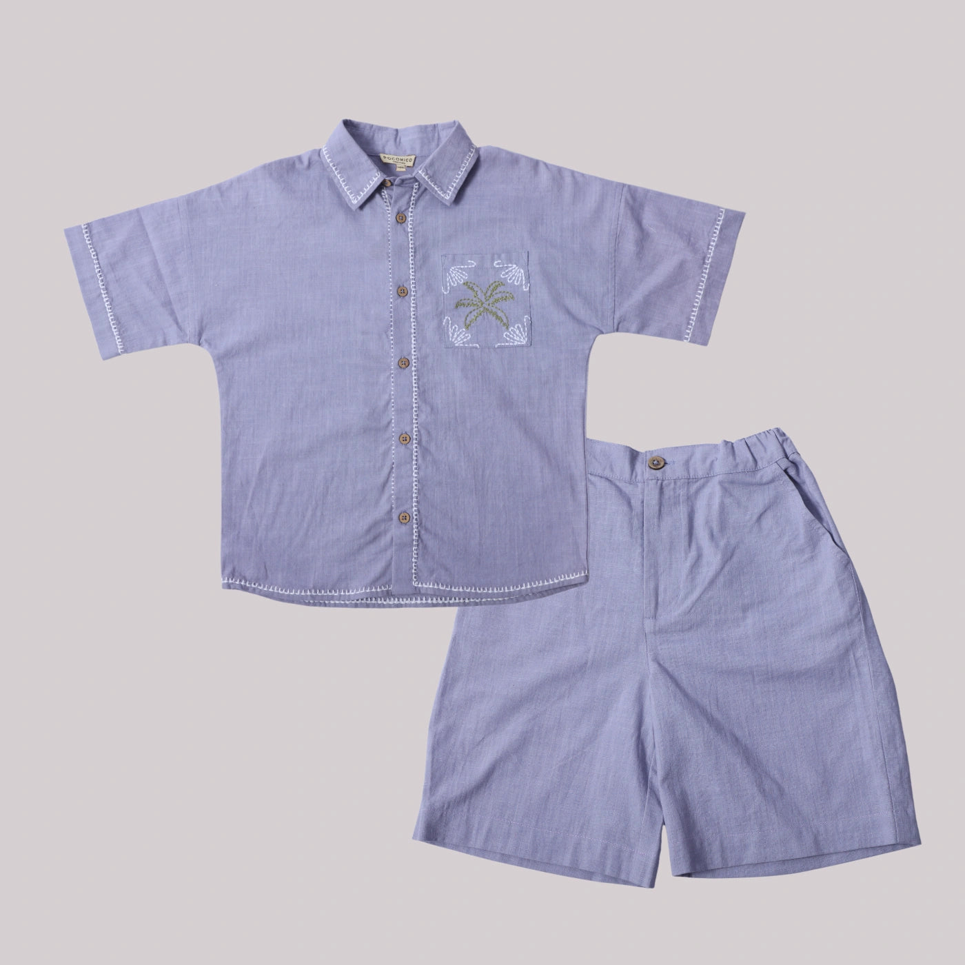 Pocomico Heritage Charm Co-ord Set + Boys + Outfit + Embroidered Cotton + Ensemble + Festive + casual + Lounge + Kids + Attire + Indo-Western Boys Fashion + Comfortable + Elegant Boys Co-ord + BCI Cotton Kids Set + Stylish Boys Occasion Wear + Breezy Boys Set

