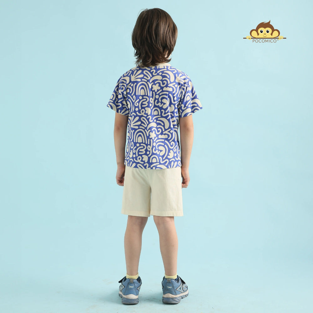 
                  
                    Bright+fun+co-ord+Wave+rider+set+Pocomico+kids+fashion+Summer+adventures+ready+Bold+blue+print+Soft+jersery+comfort+Little+explorers+style+Playful+touch+design+All-day+wearable+set+Perfect+for+outdoors + summer + short + t shirt + tee + boy + set + blue + cream + graphic + funky + smart + casual + POCOMICO


                  
                