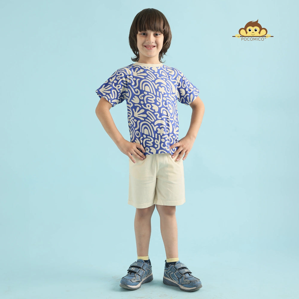 
                  
                    Bright+fun+co-ord+Wave+rider+set+Pocomico+kids+fashion+Summer+adventures+ready+Bold+blue+print+Soft+jersery+comfort+Little+explorers+style+Playful+touch+design+All-day+wearable+set+Perfect+for+outdoors + summer + short + t shirt + tee + boy + set + blue + cream + graphic + funky + smart + casual + POCOMICO

                  
                
