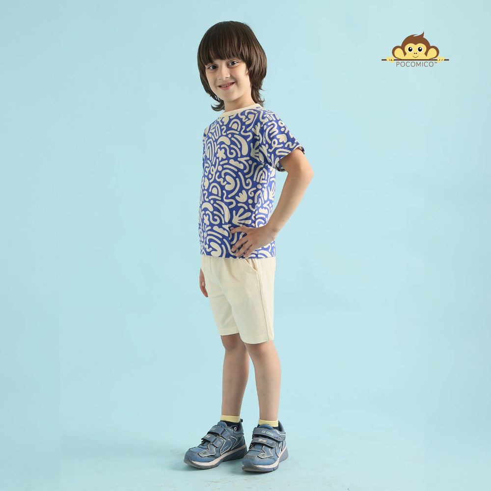 
                  
                    Bright+fun+co-ord+Wave+rider+set+Pocomico+kids+fashion+Summer+adventures+ready+Bold+blue+print+Soft+jersery+comfort+Little+explorers+style+Playful+touch+design+All-day+wearable+set+Perfect+for+outdoors + summer + short + t shirt + tee + boy + set + blue + cream + graphic + funky + smart + casual + POCOMICO

                  
                