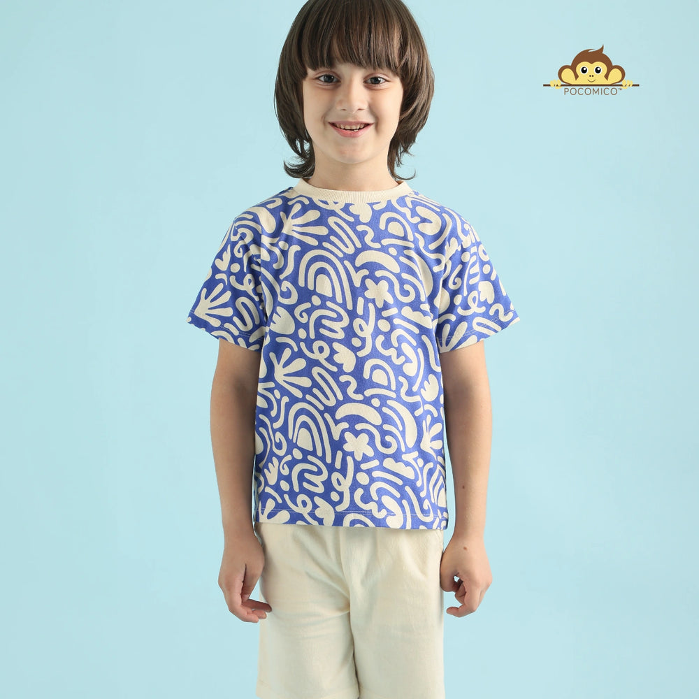 
                  
                    Bright+fun+co-ord+Wave+rider+set+Pocomico+kids+fashion+Summer+adventures+ready+Bold+blue+print+Soft+jersery+comfort+Little+explorers+style+Playful+touch+design+All-day+wearable+set+Perfect+for+outdoors + summer + short + t shirt + tee + boy + set + blue + cream + graphic + funky + smart + casual + POCOMICO

                  
                