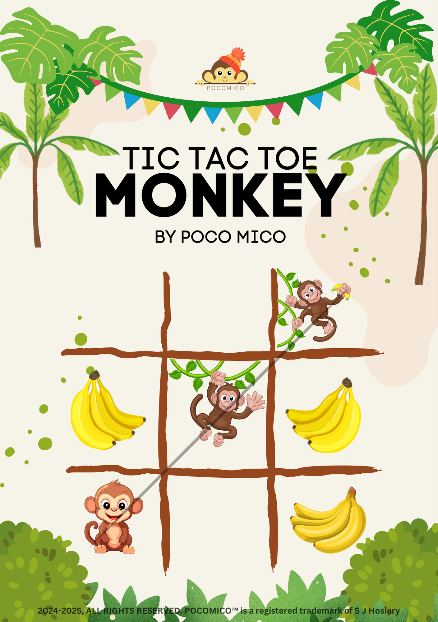 Discover over 100 engaging Tic Tac Toe games in this activity book for kids. Perfect for ages 5–10, it enhances logic and fun. Ideal for travel or gifting, pocomico.com