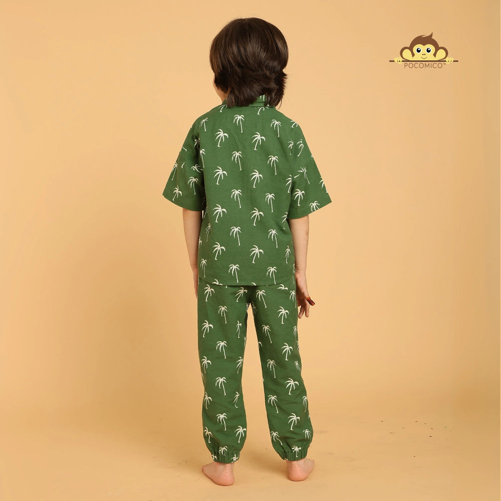 
                  
                    boy + set + coord + short + short + cuban + collar + summer + cotton + smart + casual + play + date + fun + event + formal + top + bottom + palm _ tree + soft + party + kids + green + POCOMICO


                  
                