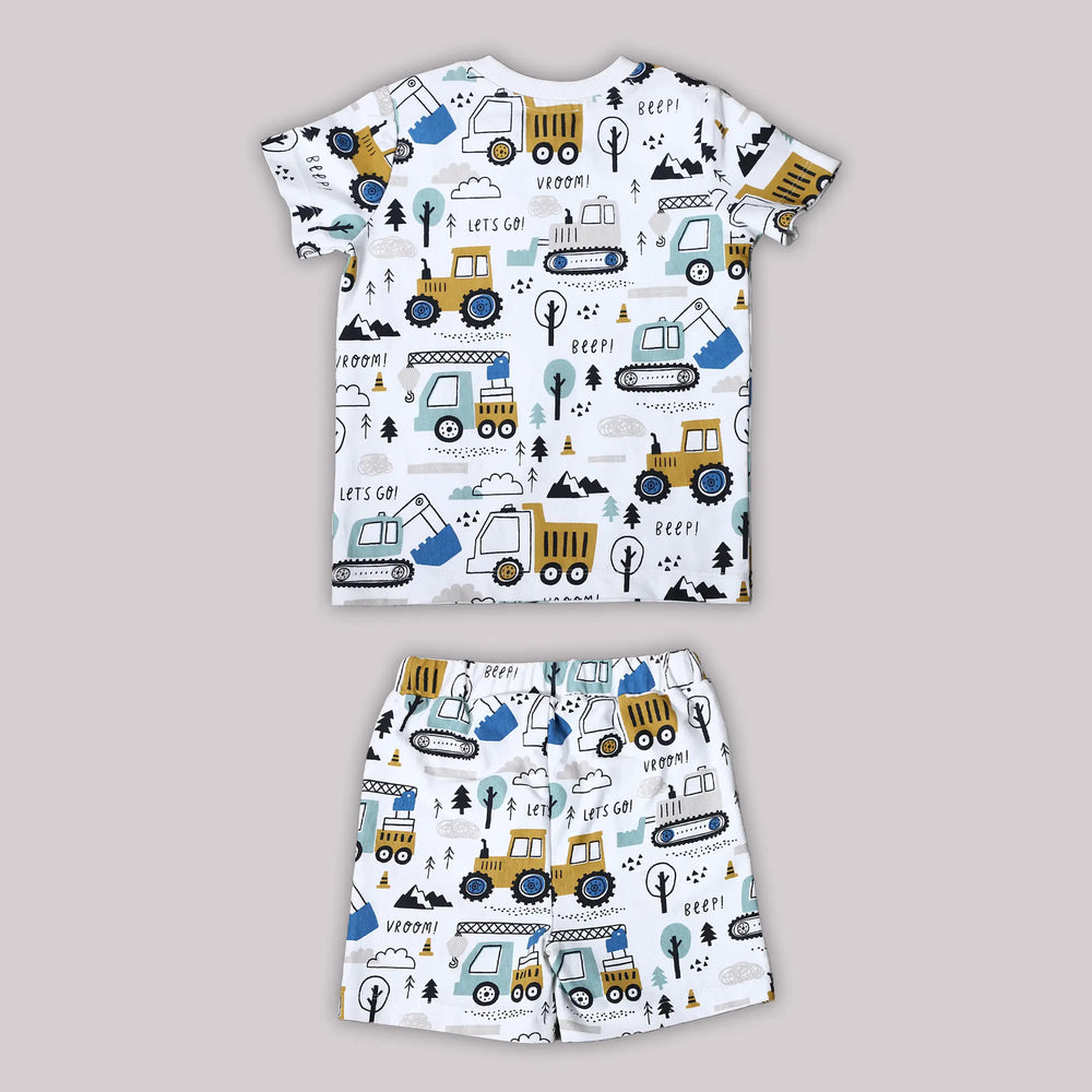 
                      
                        PocoMico 100% Cotton Vroom Adventure Printed Co-ord Set
                      
                    