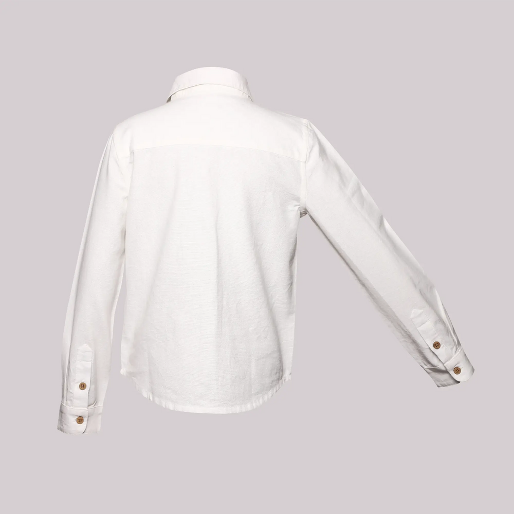 
                      
                        PocoMico Shooting Star White Embroidered Shirt
                      
                    