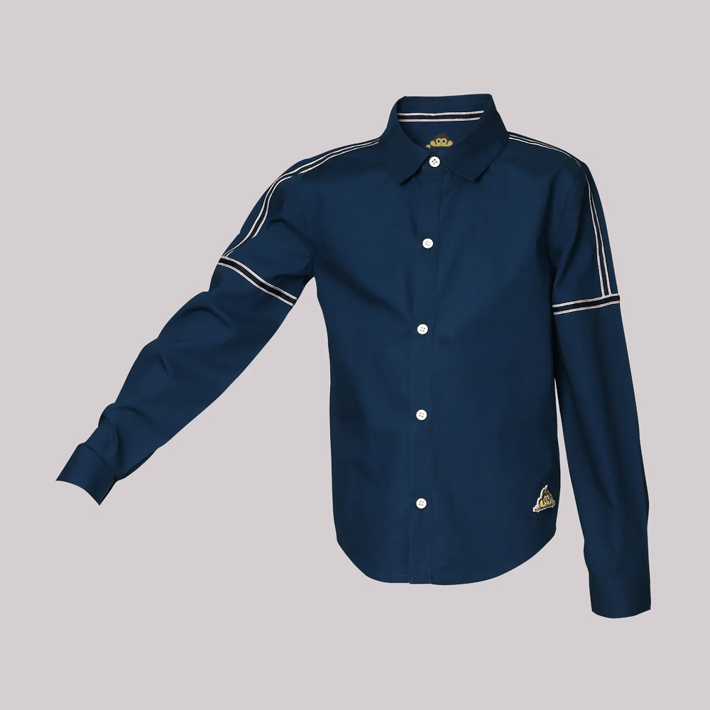 
                      
                        PocoMico Sailor Navy Blue Cotton Lace Shirt
                      
                    