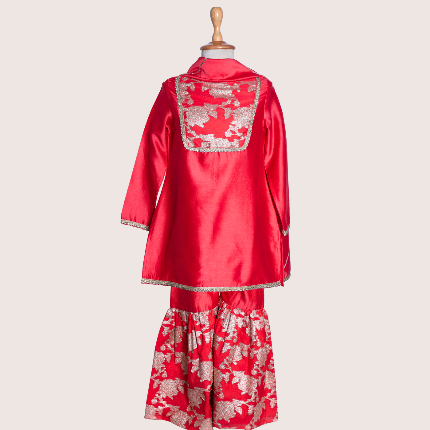 the Raat Rani Chanderi Set is designed in a striking magenta tone that feels full of life. Crafted from chanderi fabric and lined with 100% BCI-certified cotton, it stays light, breathable, and easy to wear even in warmer weather. The kurta is finished with an ornate neckline and delicate surface detailing that adds a celebratory touch.

Paired with matching bottoms and a dupatta, this set is perfect for spring festivities, summer weddings, and occasions that call for colour and comfort together.