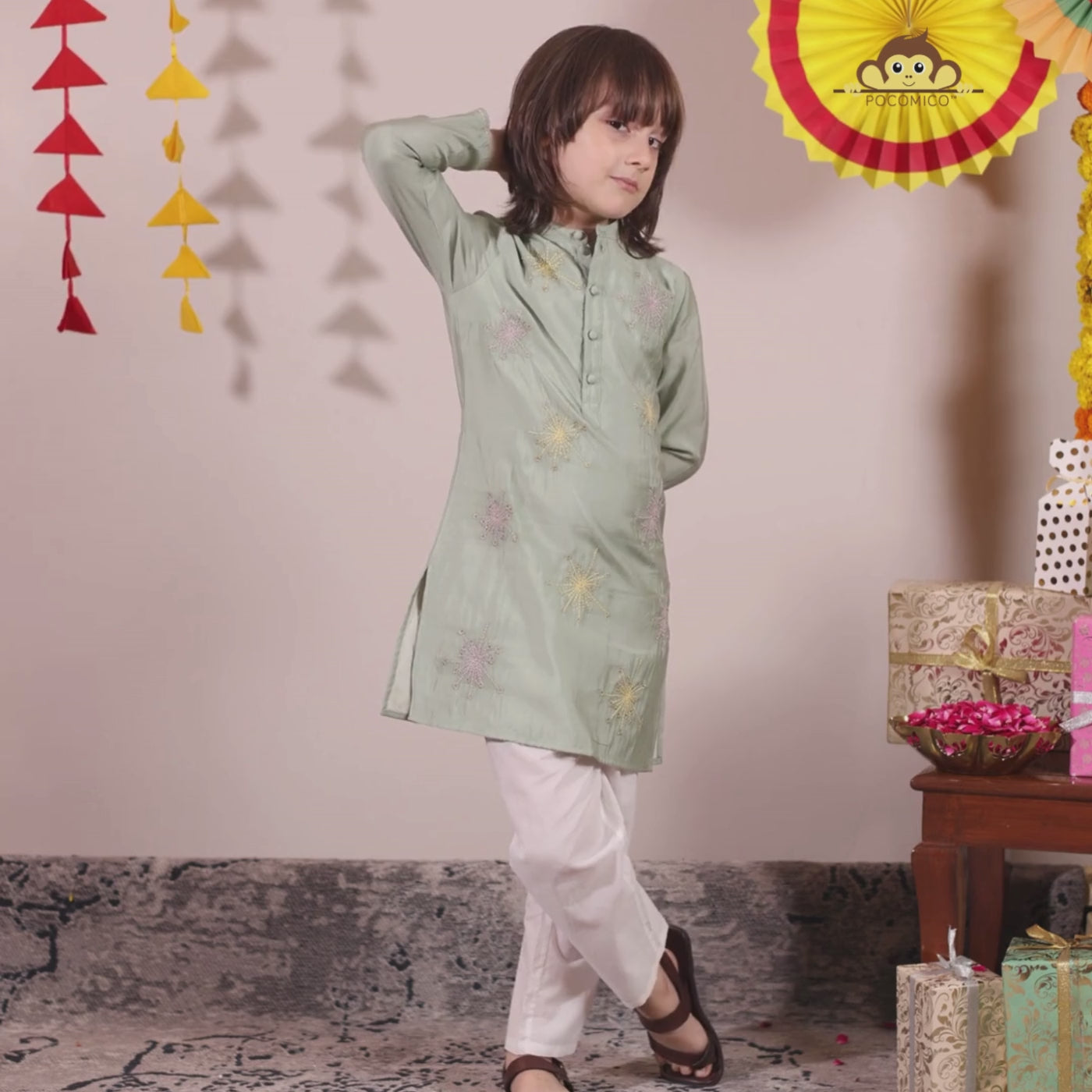 pastel-green-embroidery-sequin-boy-indian-ethnic-kurta-pajama-set-pocomico
