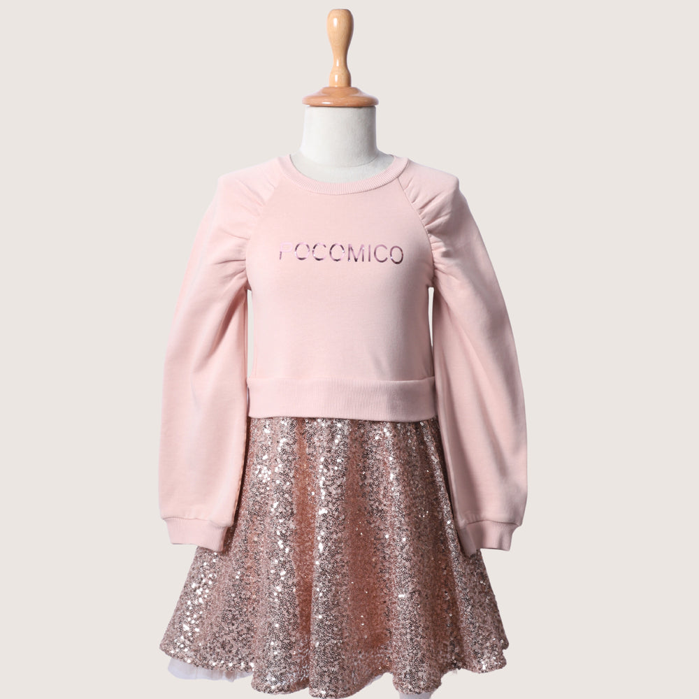 dress-sequin-baby pink-nude-dress-winter-sweatshirt-fleece-girl-kids-pocomico-mesh-tulle