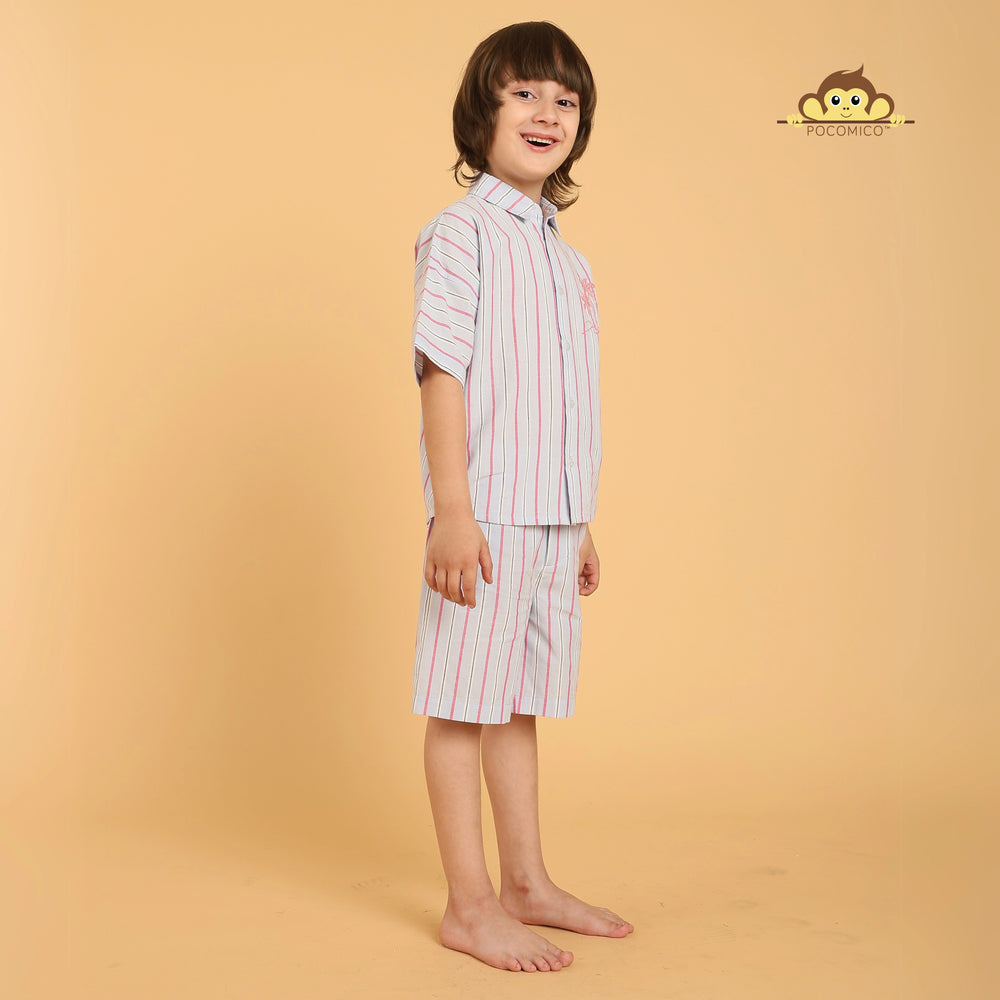
                  
                    Striped co-ord set + for boys
Pocomico co-ord set + striped pattern
Summer outfit + breathable cotton
Stylish kidswear + lightweight fabric
Vibrant stripes + playful design
Casual playdate + special occasions
Comfortable outfit + everyday wear
BCI cotton set + summer essential
Trendy boyswear + easy dressing
Pocomico clothing + fun stripes

                  
                
