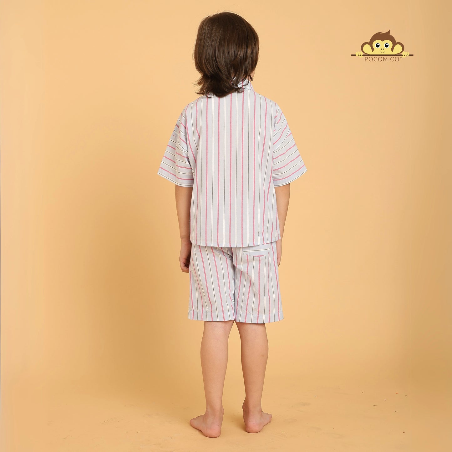 Striped co-ord set + for boys
Pocomico co-ord set + striped pattern
Summer outfit + breathable cotton
Stylish kidswear + lightweight fabric
Vibrant stripes + playful design
Casual playdate + special occasions
Comfortable outfit + everyday wear
BCI cotton set + summer essential
Trendy boyswear + easy dressing
Pocomico clothing + fun stripes
